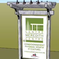 Meredith Centre – Road sign